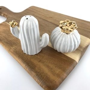Cacti Ceramic Salt & Pepper Shakers  NWT